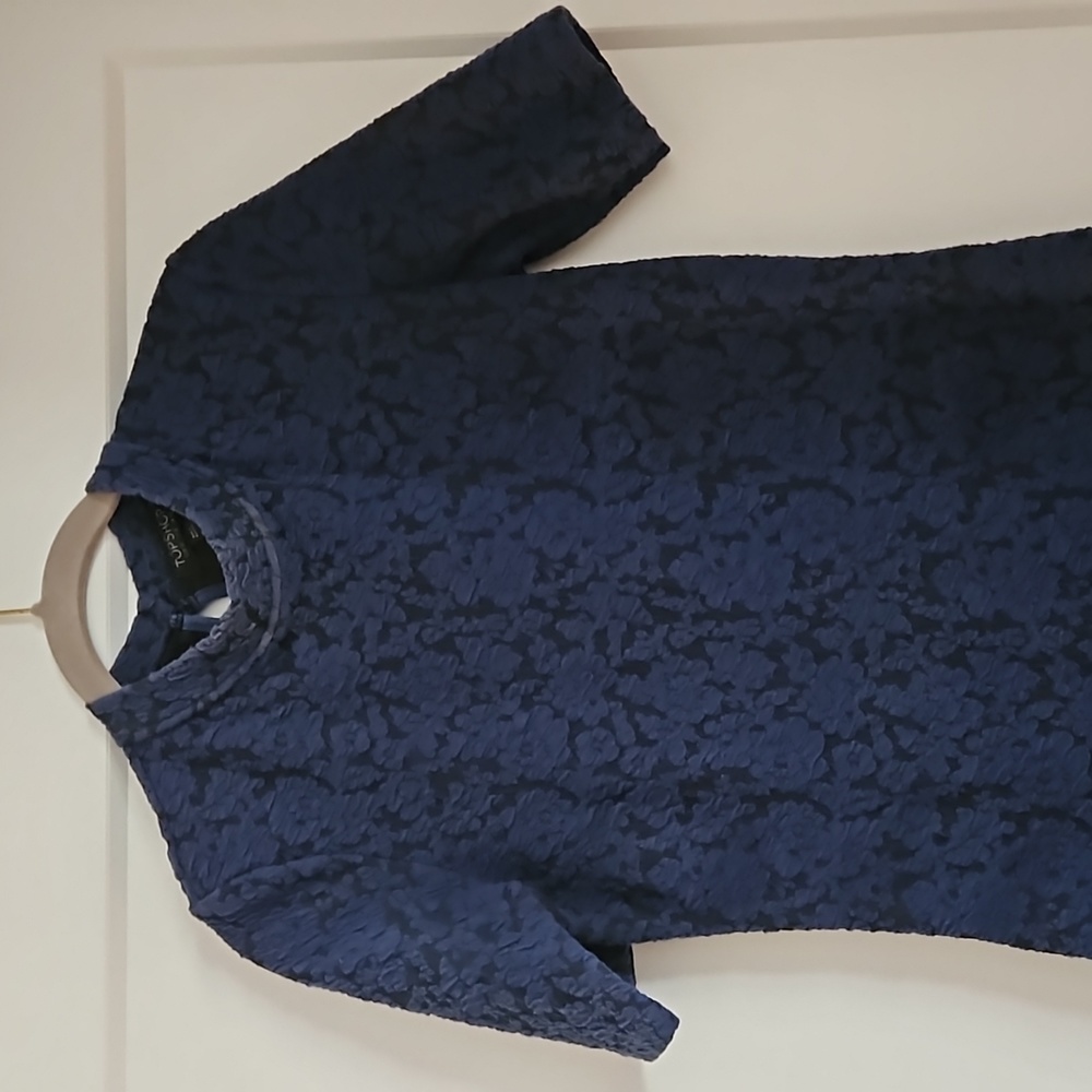 Topshop, size 8 blue & black dress